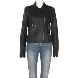Coffeeshop NY Women's Black Faux Leather Jacket Size S